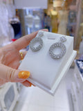 Pivoine Milano Sterling Silver and Crystal Bridal Earrings 123