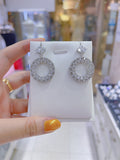 Pivoine Milano Sterling Silver and Crystal Bridal Earrings 123