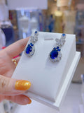 Pivoine Milano Sterling Silver and Crystal Bridal Earrings 54*