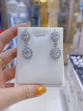 Pivoine Milano Sterling Silver and Crystal Bridal Earrings 10