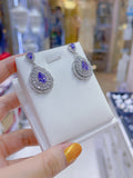 Pivoine Milano Sterling Silver and Crystal Bridal Earrings 80
