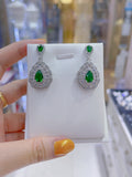 Pivoine Milano Sterling Silver and Crystal Bridal Earrings 79