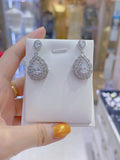 Pivoine Milano Sterling Silver and Crystal Bridal Earrings 78