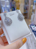 Pivoine Milano Sterling Silver and Crystal Bridal Earrings 78
