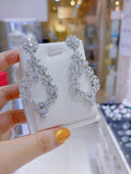 Pivoine Milano Sterling Silver and Crystal Bridal Earrings 127