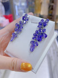 Pivoine Milano Sterling Silver and Crystal Bridal Earrings 8