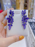 Pivoine Milano Sterling Silver and Crystal Bridal Earrings 8