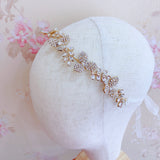 Pivoine Bridal Tiara Milano Sterling Silver and Crystal Handmade Hairpiece 43*