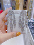 Pivoine Milano Sterling Silver and Crystal Bridal Earrings 67*