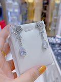 Pivoine Milano Sterling Silver and Crystal Bridal Earrings 105