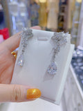 Pivoine Milano Sterling Silver and Crystal Bridal Earrings 105