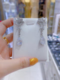 Pivoine Milano Sterling Silver and Crystal Bridal Earrings 105