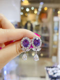 Pivoine Milano Sterling Silver and Crystal Bridal Earrings 139