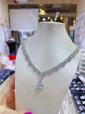 Pivoine Milano Sterling Silver and Crystal Bridal Necklace 33