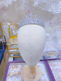Pivoine Bridal Tiara Milano Sterling Silver and Crystal Princess Crown 5*