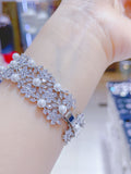 Pivoine Milano Sterling Silver and Crystal Bridal bracelet 22