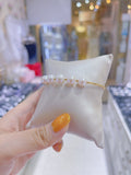 Lunachat 日本18K GOLD Classic 款5枚8mm淡水珍珠手鐲*