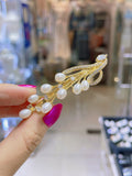 Pivoine Bridal Tiara Milano Pearl and Crystal Handmade Hairclips 3