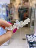 Pivoine Bridal Tiara Milano Pearl and Crystal Handmade Hairclips 10*