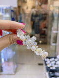 Pivoine Bridal Tiara Milano Pearl and Crystal Handmade Hairclips 10*