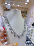 Pivoine Milano Sterling Silver and Crystal Bridal Necklace 3*