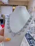 Pivoine Milano Sterling Silver and Crystal Bridal Necklace 3*