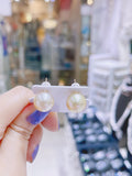 Lunachat 18K GOLD 11.8mm 南洋金珍珠耳環