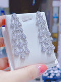 Pivoine Milano Sterling Silver and Crystal Bridal Earrings 135