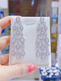Pivoine Milano Sterling Silver and Crystal Bridal Earrings 135