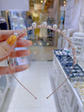 Pivoine Bridal Tiara Milano Sterling Silver and Crystal Handmade Hairpiece 45