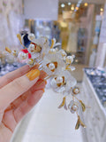 Pivoine Bridal Tiara Milano Sterling Silver and Crystal Handmade Hairpiece 47