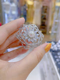 Lunachat Sterling Silver and Crystal Pearl Brooch Milano 30