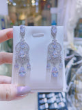 Pivoine Milano Sterling Silver & Crystal Bridal Earclips | 新娘耳環｜水晶耳環｜婚嫁首飾| 結婚耳環| 新娘首飾| 裙褂耳環|婚紗耳環