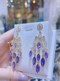 Pivoine Milano Sterling Silver and Crystal Bridal Earrings 151