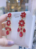 Pivoine Milano Sterling Silver and Crystal Bridal Earrings 150