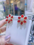 Pivoine Milano Sterling Silver and Crystal Bridal Earrings 31