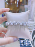 Pivoine Milano Sterling Silver and Crystal Bridal bracelet | 結婚水晶手鍊|Wedding Bracelet|Bridal Bracelet