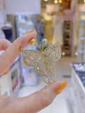 Lunachat Sterling Silver and Crystal Pearl Brooch Milano 36*