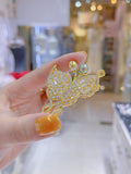 Lunachat Sterling Silver and Crystal Pearl Brooch Milano 36*