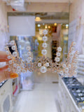 Pivoine Bridal Tiara Milano Sterling Silver and Crystal Princess Crown 15