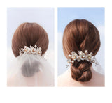 Pivoine Bridal Tiara Milano Sterling Silver and Crystal Handmade Hairpiece 47