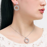 Pivoine Milano Sterling Silver and Crystal Bridal Earrings 123