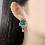 Pivoine Milano Sterling Silver and Crystal Bridal Earrings 128