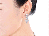 Pivoine Milano Sterling Silver and Crystal Bridal Earrings 26