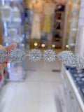 Pivoine Bridal Tiara Milano Sterling Silver and Crystal Handmade Hairpiece 80