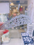 Pivoine Bridal Tiara Milano Sterling Silver and Crystal Princess Crown 51