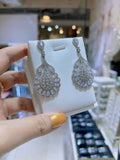 Pivoine Milano Sterling Silver and Crystal Bridal Earrings 95