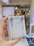 Pivoine Milano Sterling Silver and Crystal Bridal Earrings 106