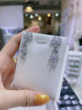 Pivoine Milano Sterling Silver and Crystal Bridal Earrings 26