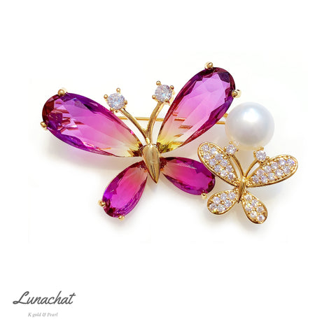 珍珠水晶胸針 ｜心口針｜brooch｜ swarovski brooches｜ 胸針香港